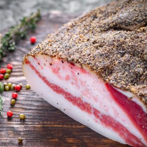 Guanciale Duroc Curada (leve defumação artesanal)